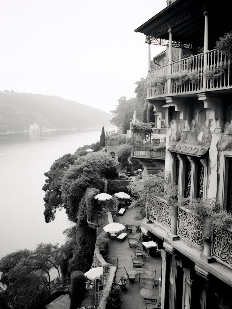 Portofino, Italy, Black And White Photography 2