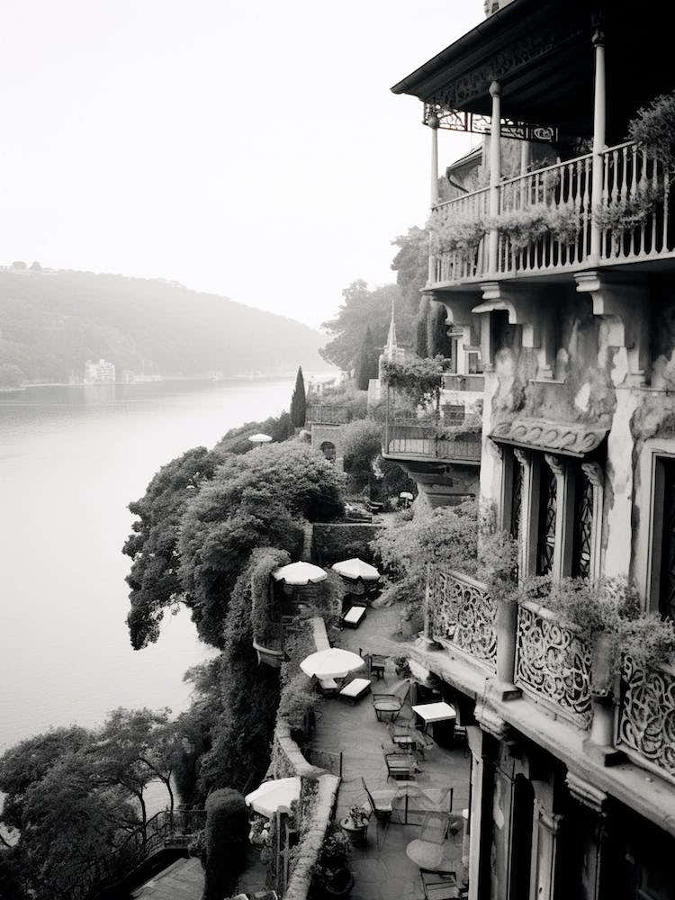 Portofino, Italy, Black And White Photography 2