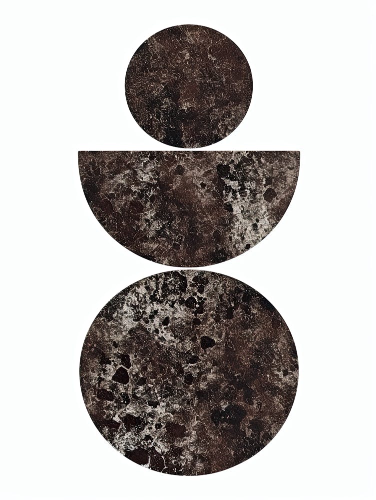 Three Circles On A White Background - Minimalist