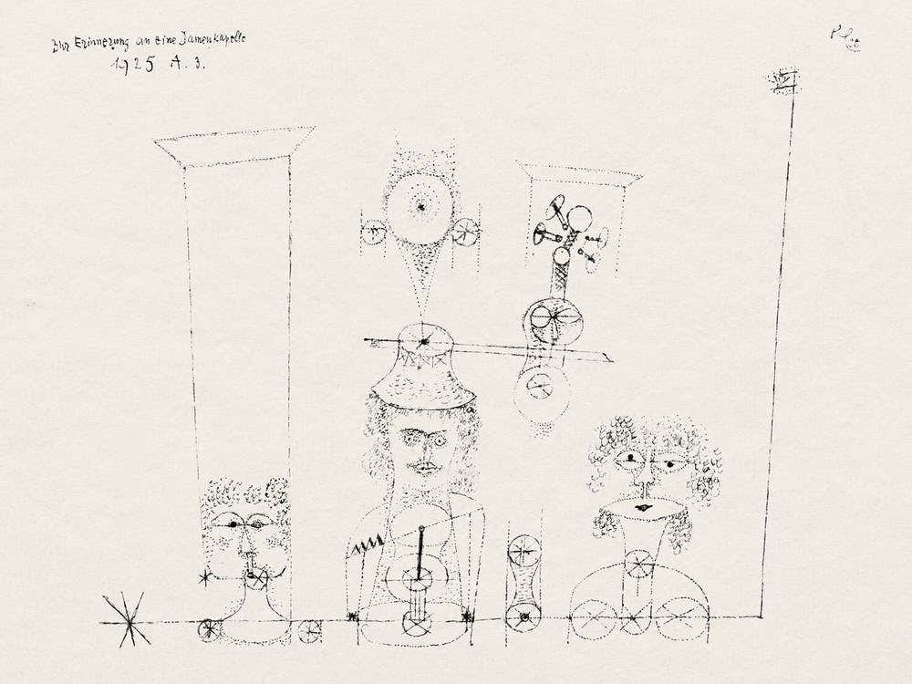 In Memory Of An All–Girl Band (1925), Paul Klee