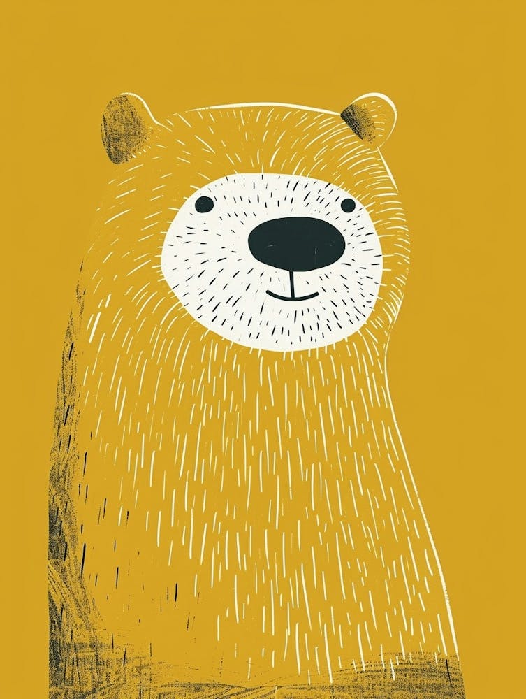 Yellow Grizzly Bear 3