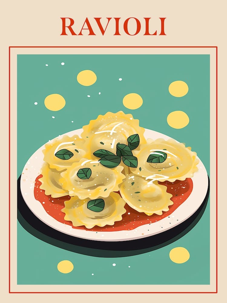 Ravioli 2 Italian Pasta Poster