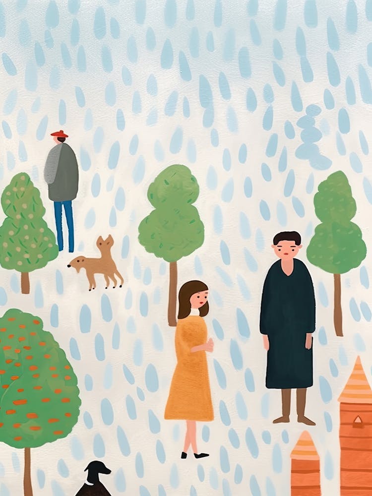 In Paris With The Eiffel Tower Scene, Tiny People And Illustration 4