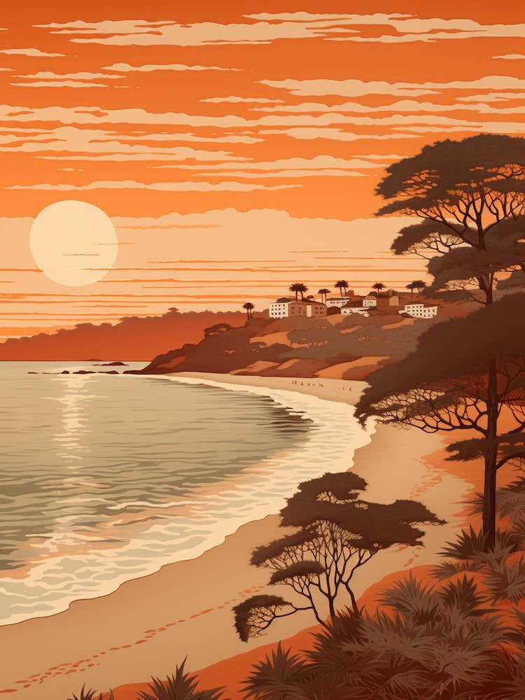 Balmoral Beach Australia At Sunset Golden Tones 4