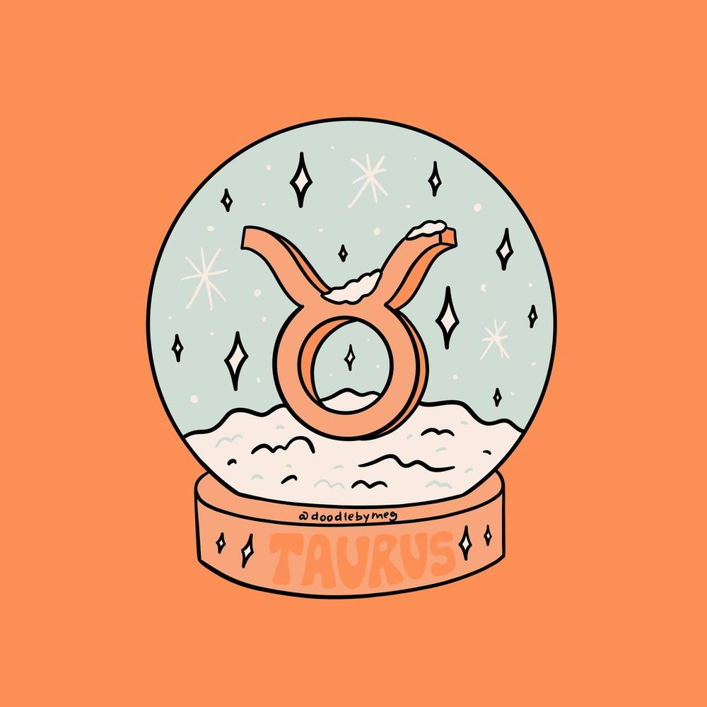 Taurus Snow Globe