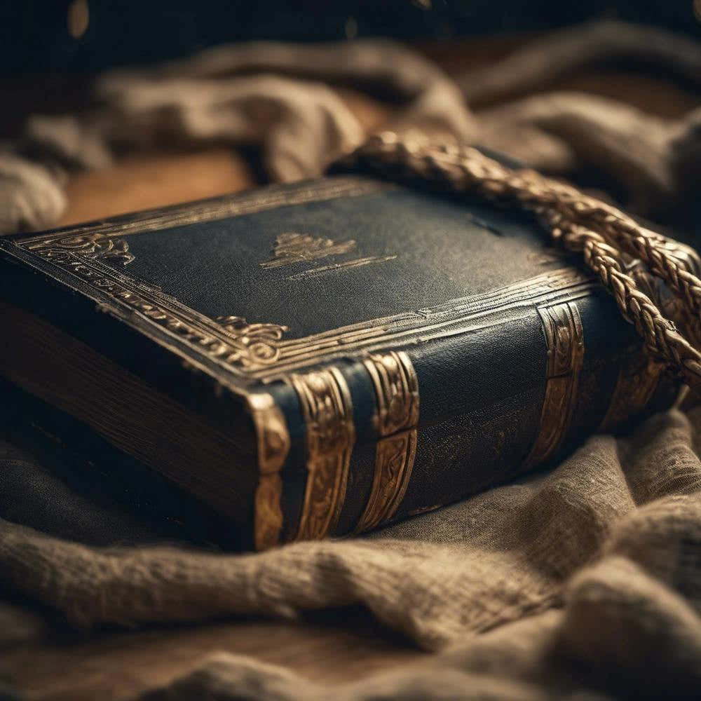 Old Book With Rope
