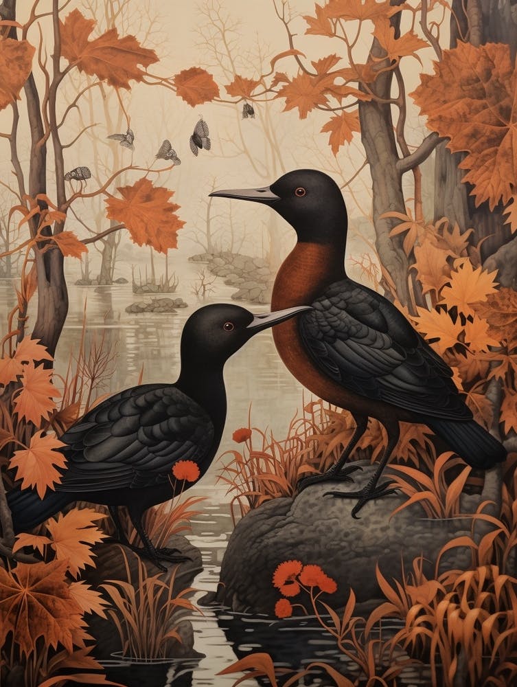 Dark And Moody Botanical Canvasback 2