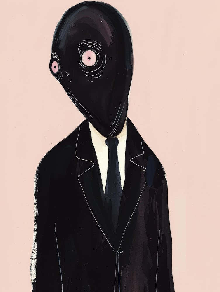 Alien Man In Suit