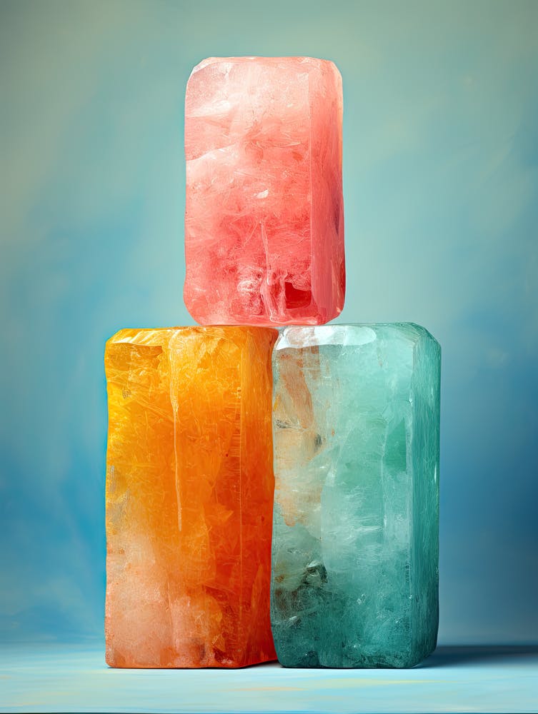 Stacked Cubes, Stones Art