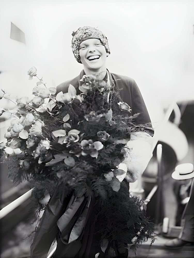 Portrait Of Amelia Earhart