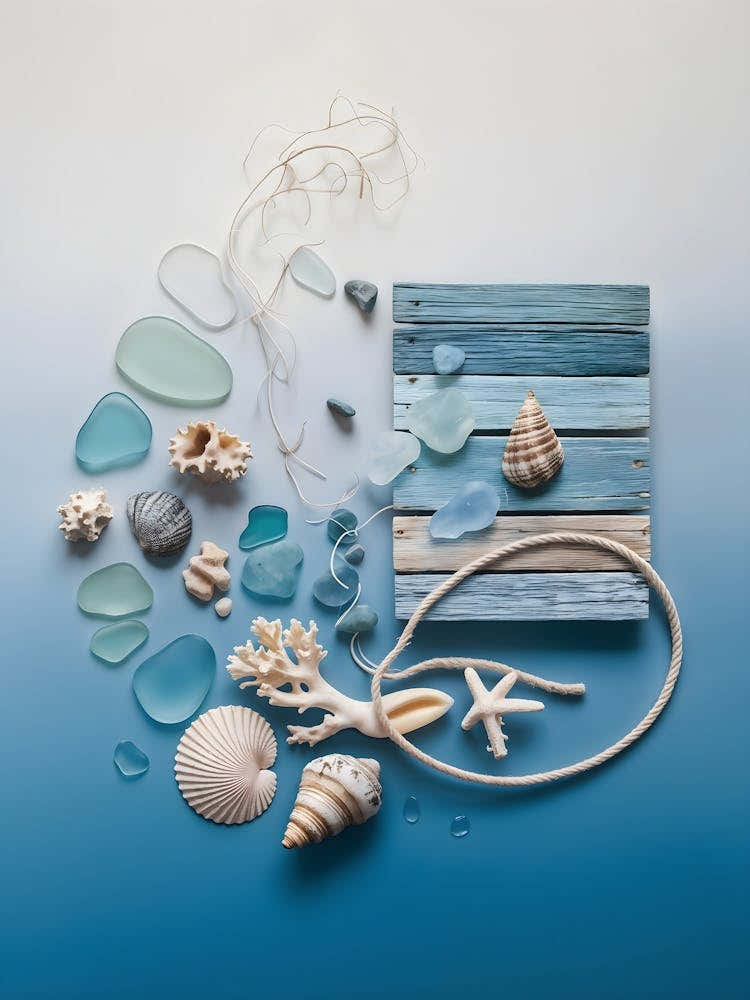 Sea Glass And Shells 4