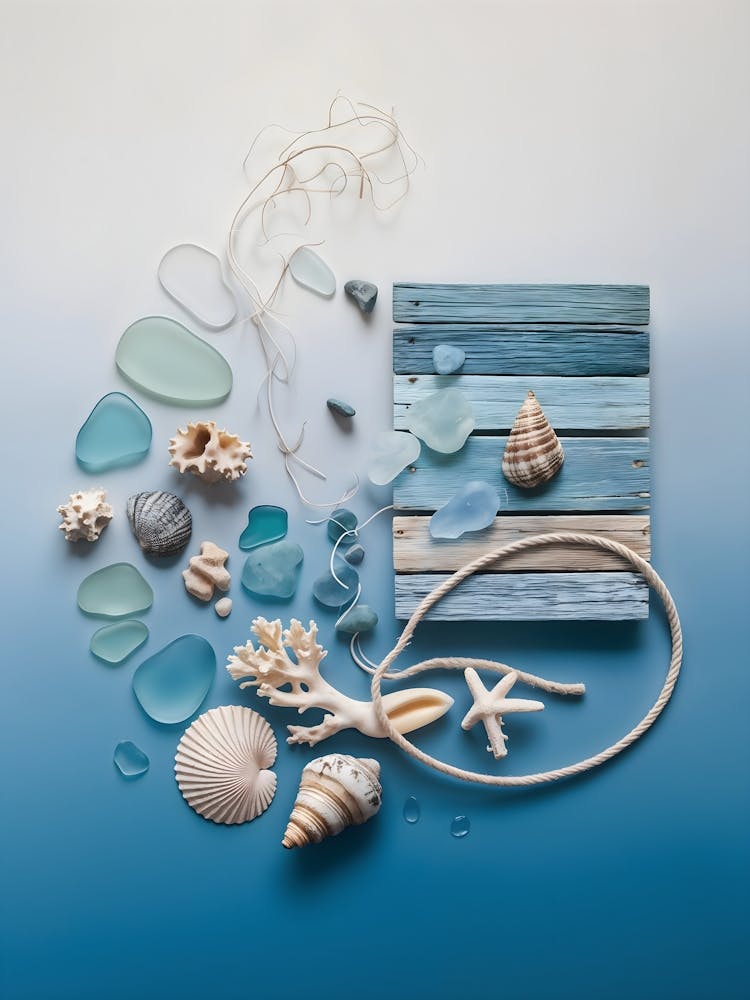 Sea Glass And Shells 4