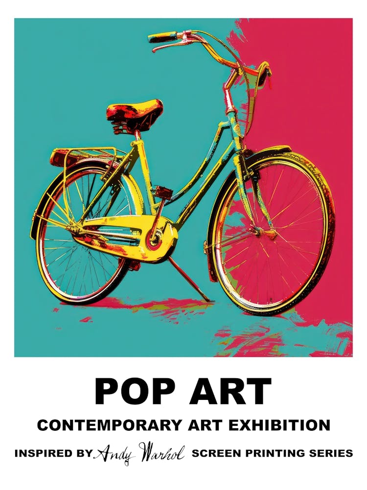 Poster Retro Bicycle Pop Art 4