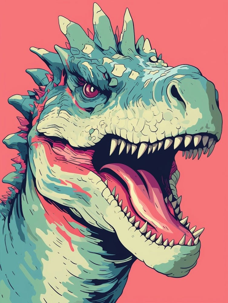 Colourful Dinosaur Carnotaurus 1