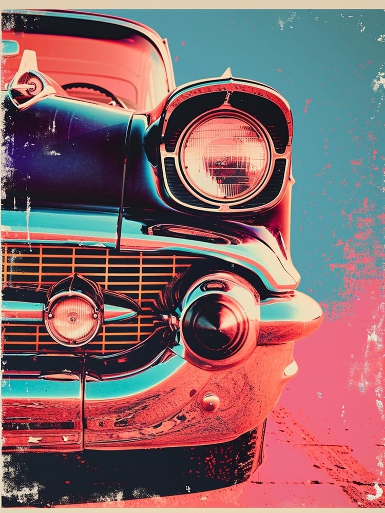 Classic Cars Polaroid Inspired 1