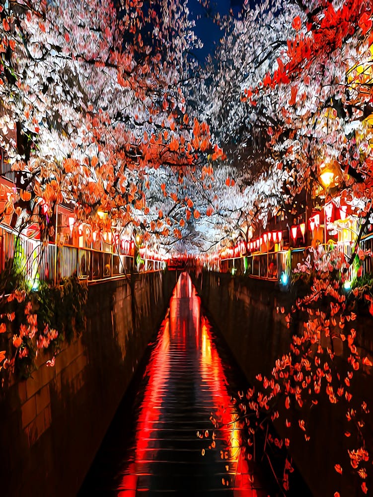 Meguro River, Tokyo, Japan