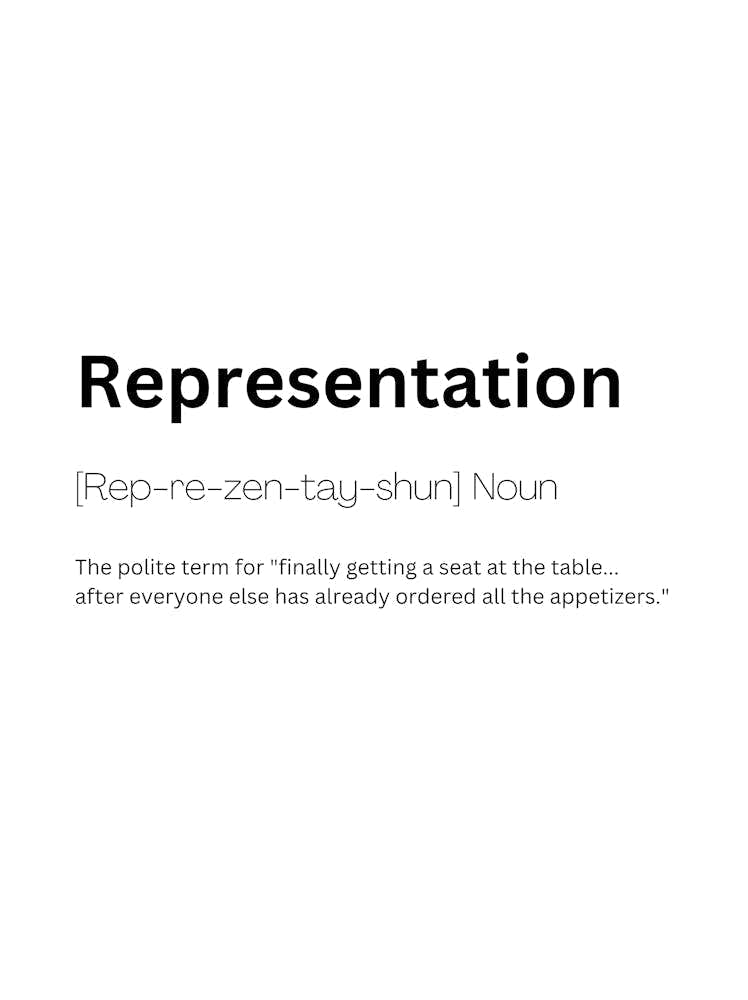 Representation Definition Meaning