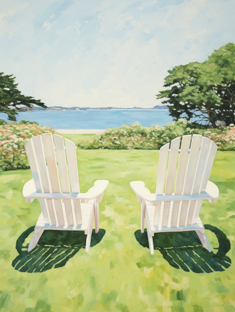 Adirondack Chairs - expressionism 1