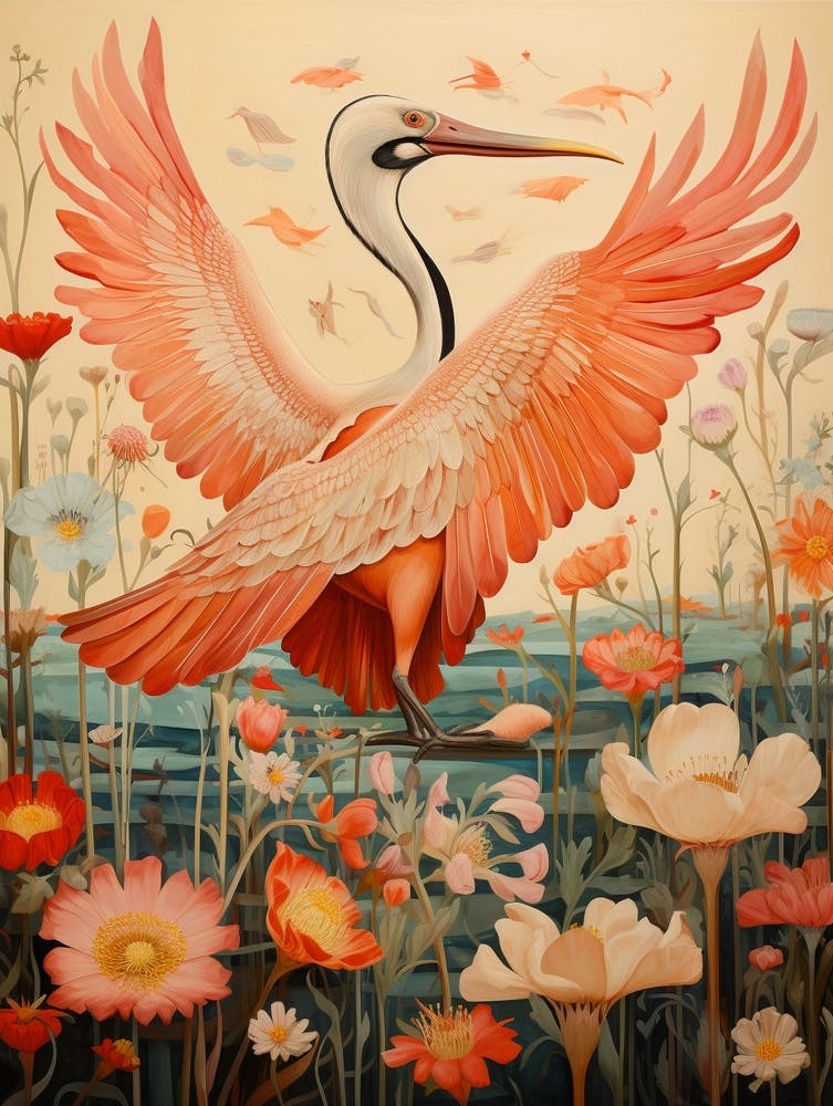 Pelican 2 Detailed Bird Painting