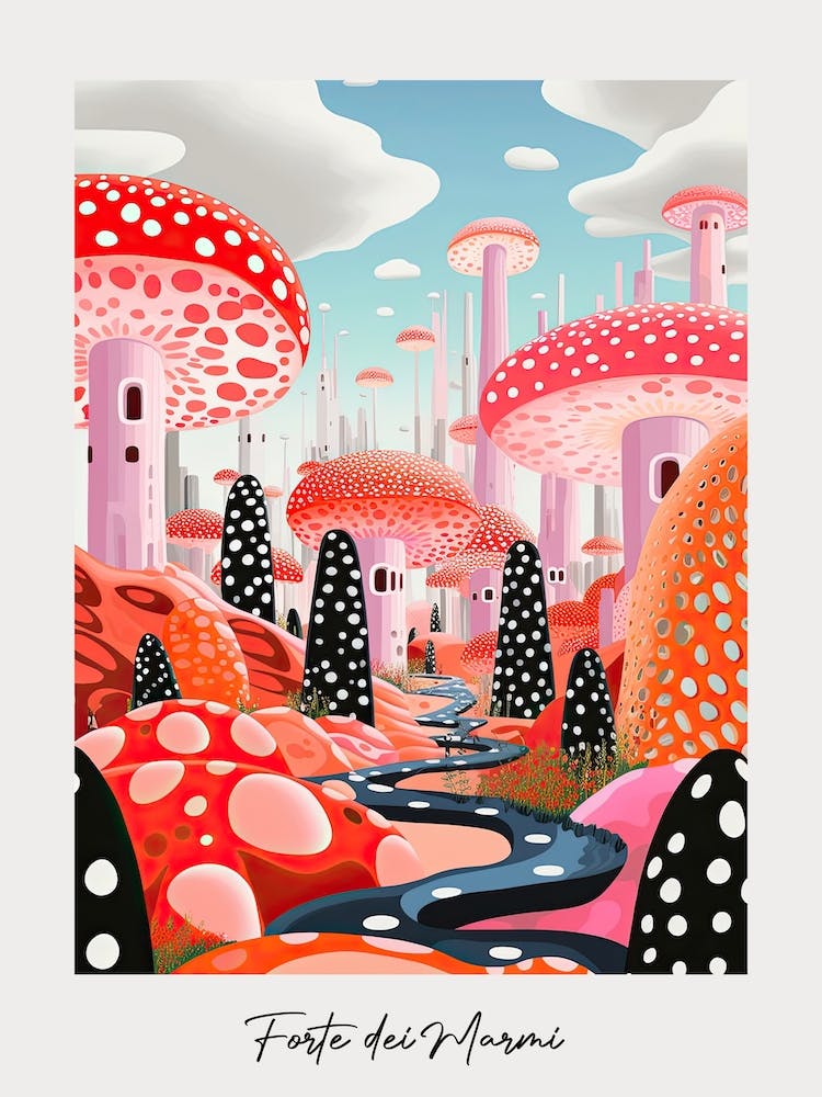 Poster Of Forte Dei Marmi, Italy, Illustration In The Style Of Pop Art 2