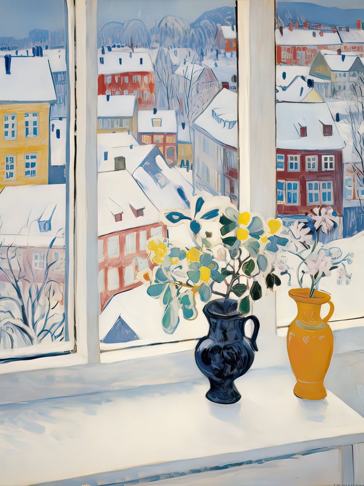 The Windowsill Of Bergen   Norway Snow Inspired By Matisse 1
