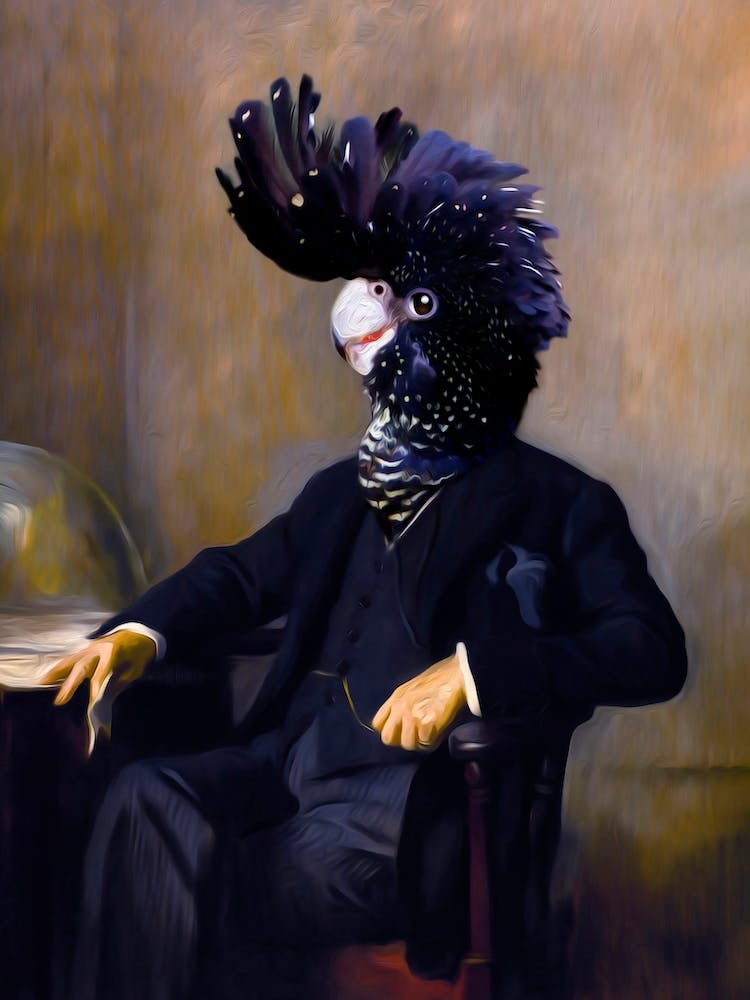 Elvis The Parrot Pet Portraits