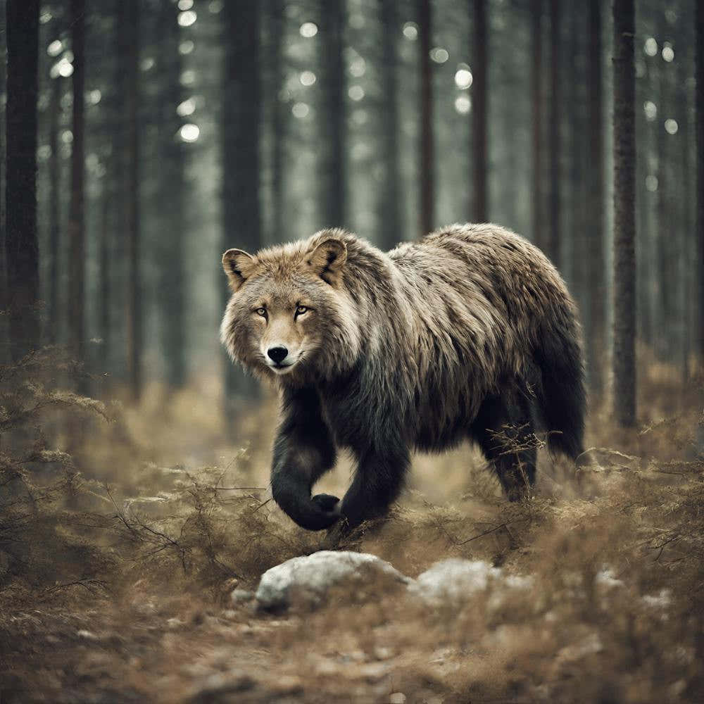 Brown Bear In The Forest 1