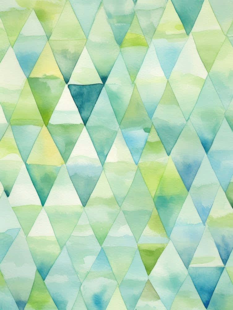 Watercolor Triangles 6