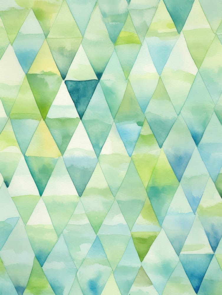 Watercolor Triangles 6