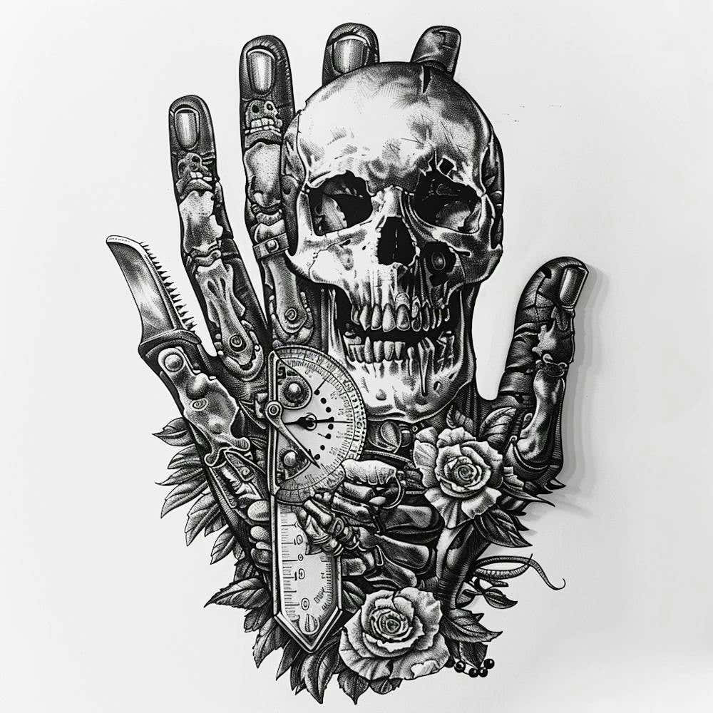 Skeleton Hand Tattoo