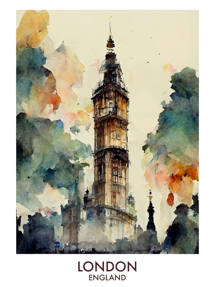 London Watercolour Travel