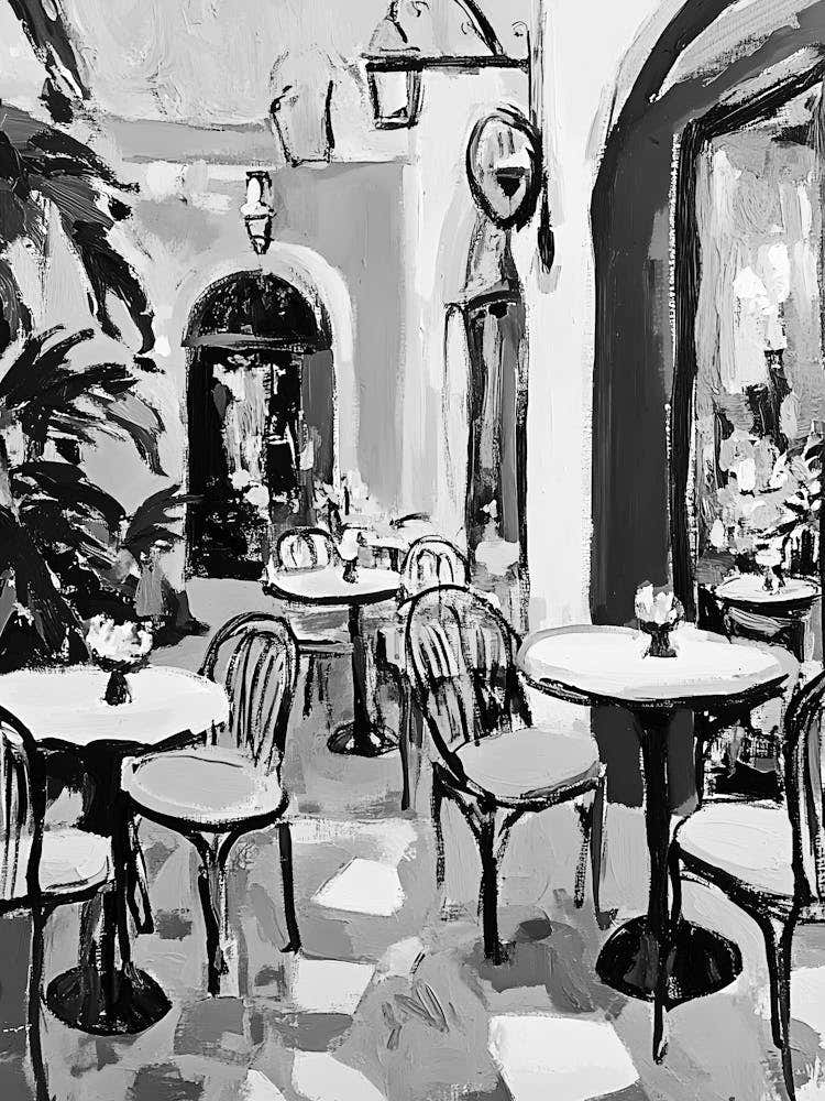 Cafe In Rome Royalty Free Illustration