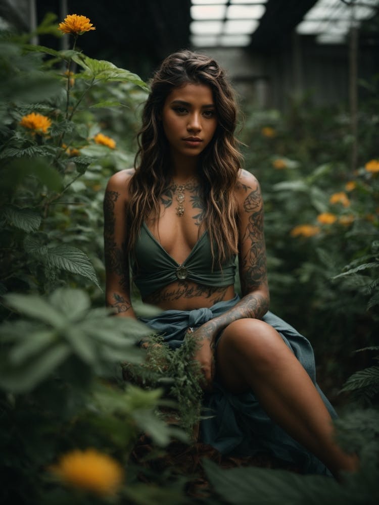 Photoshoot Of A Girl With Nature