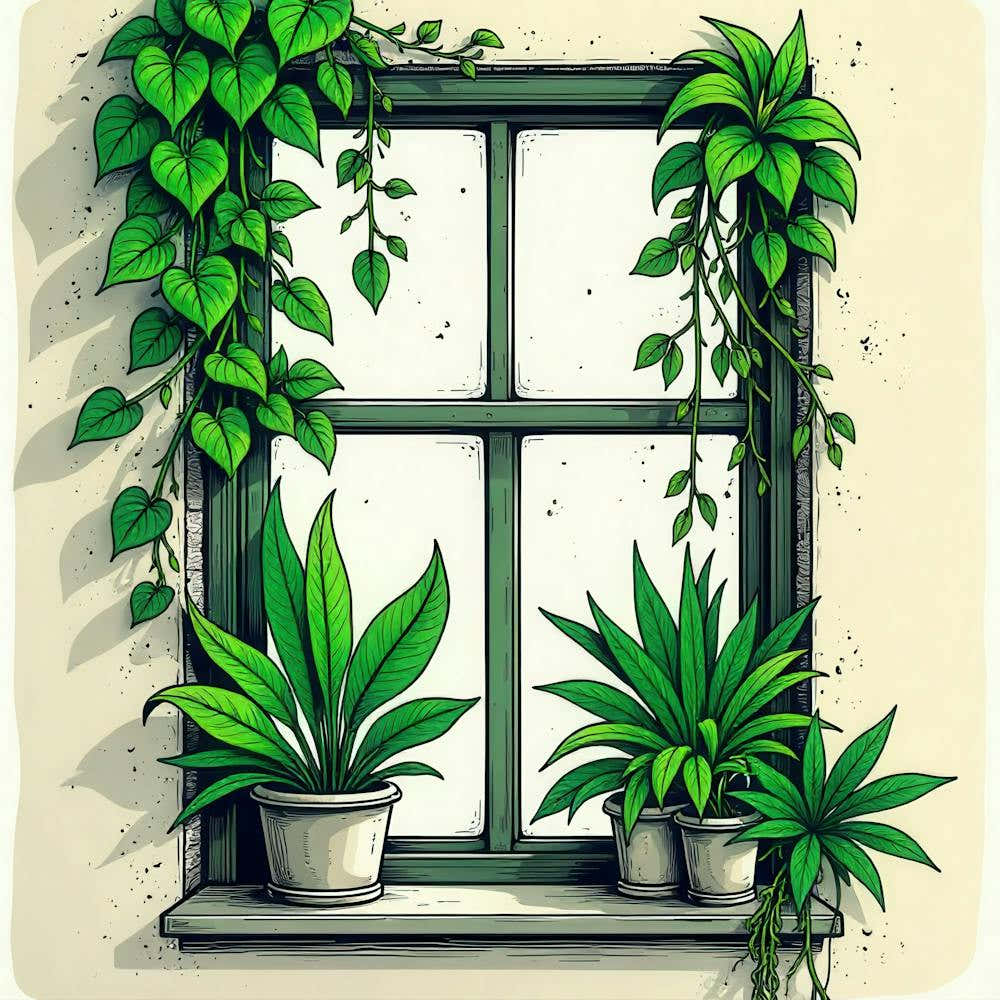 Window With Plants 1
