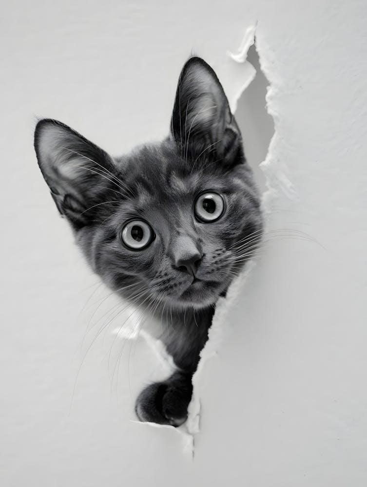 Black And White Cat