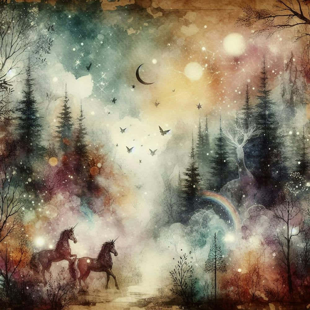 Horses In The Forest