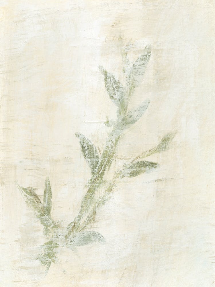 Spellbinding No3  - Abstract Leaf Branch Painting