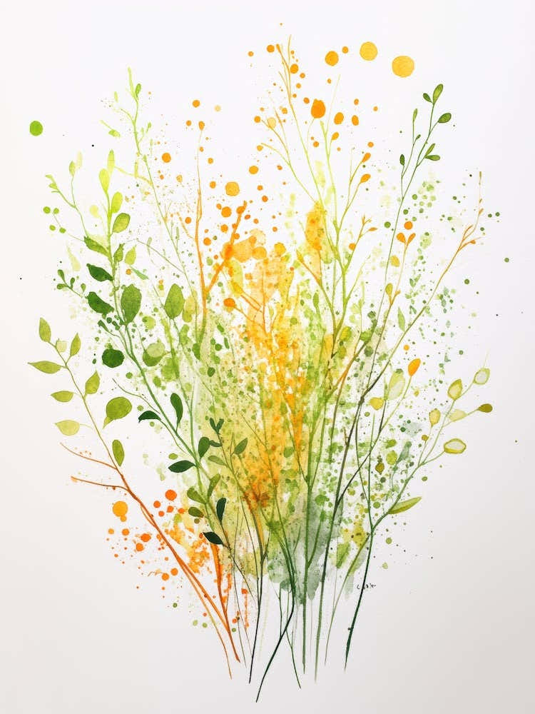 Watercolour Of Flowers