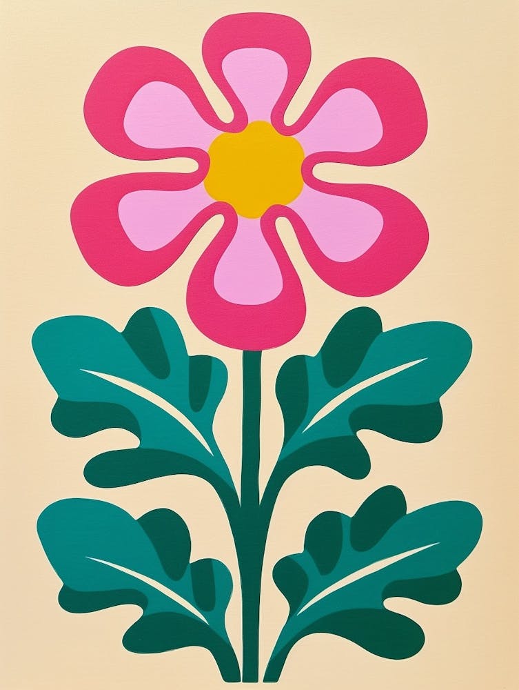 Cut Out Style Flower Art Flax Flower 4