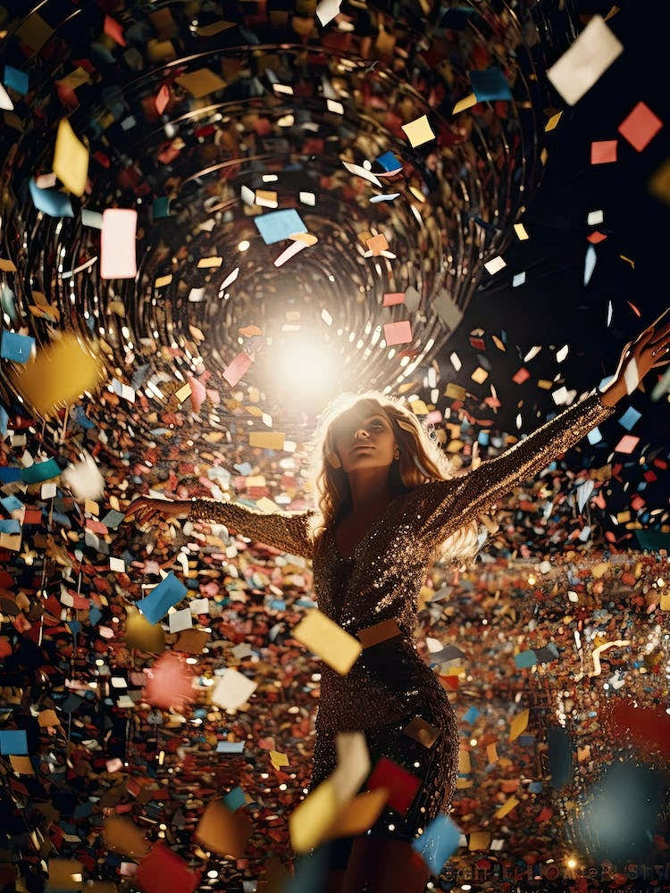 Disco Ball Golden Party 0