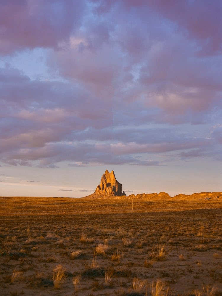 Shiprock Sunset II on Film
