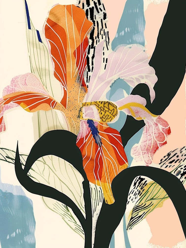 Colourful Flower Illustration Veronica 2