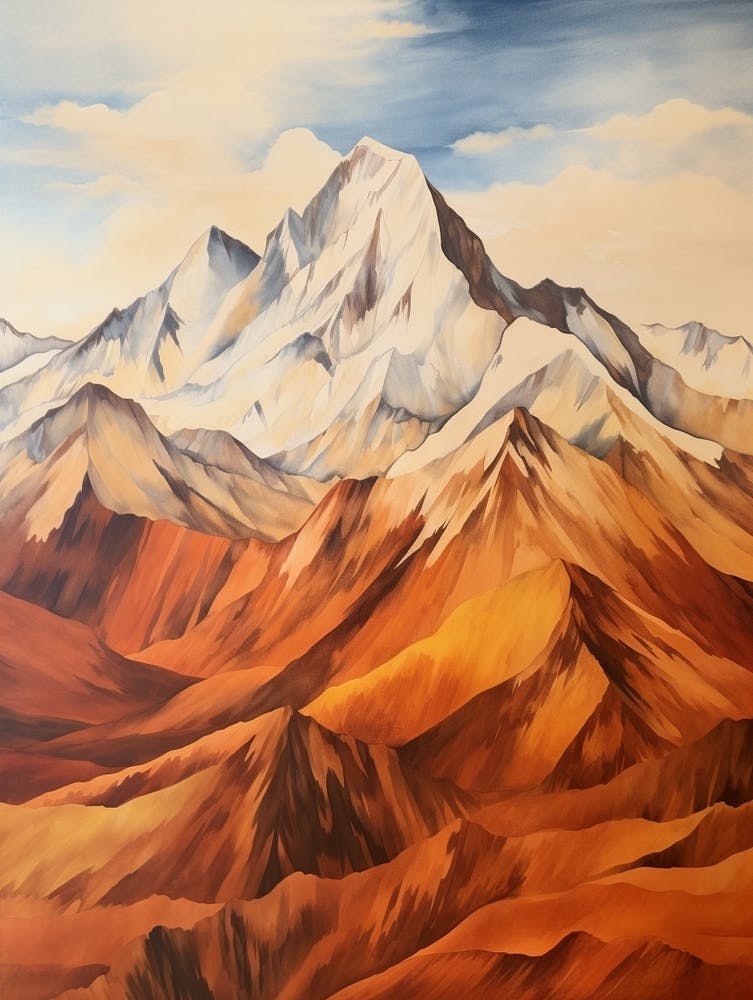 Mount Mckinley Denali Usa 2 Mountain Painting