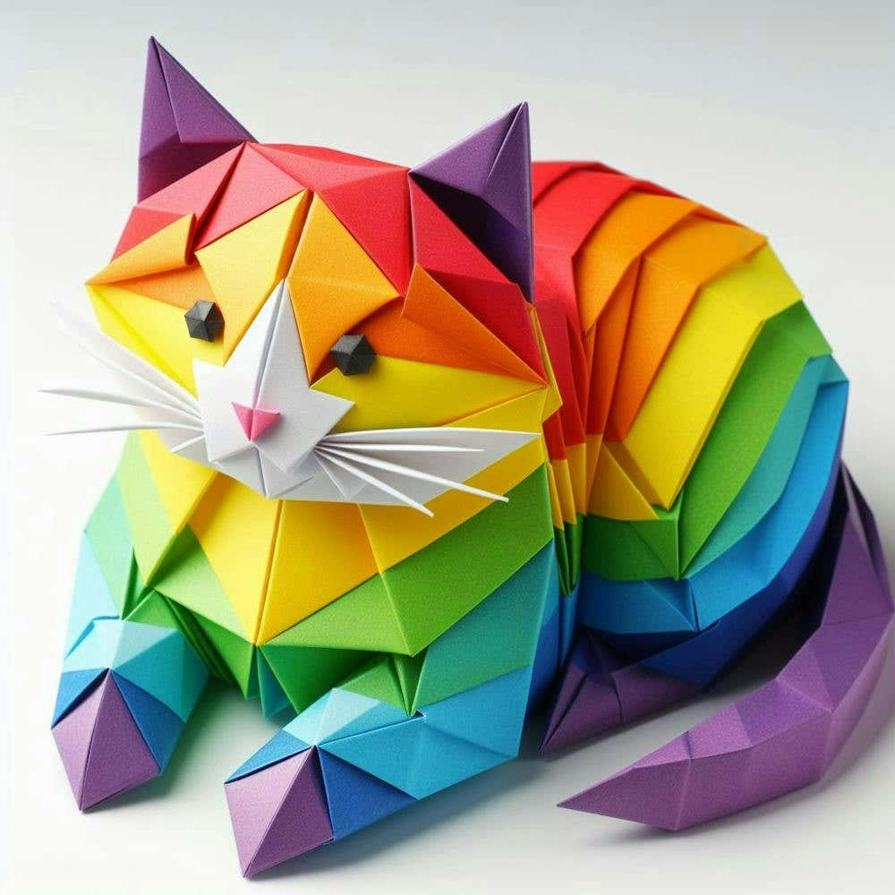 Cute color cat