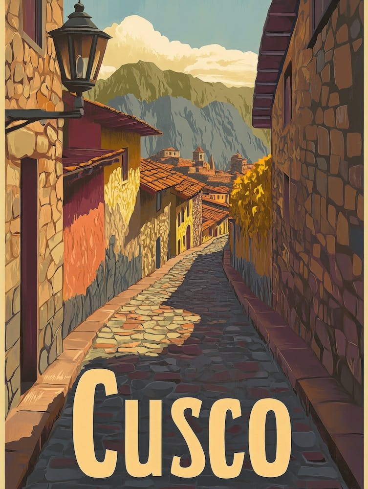 Aihrgdesign A Retro Travel Poster For Cusco Featuring The Anc C8ce6d25 2ade 43ca 97ac A0c34418a0a7 2
