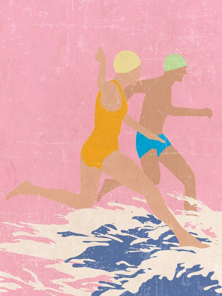 Running Swimmers (Pink)