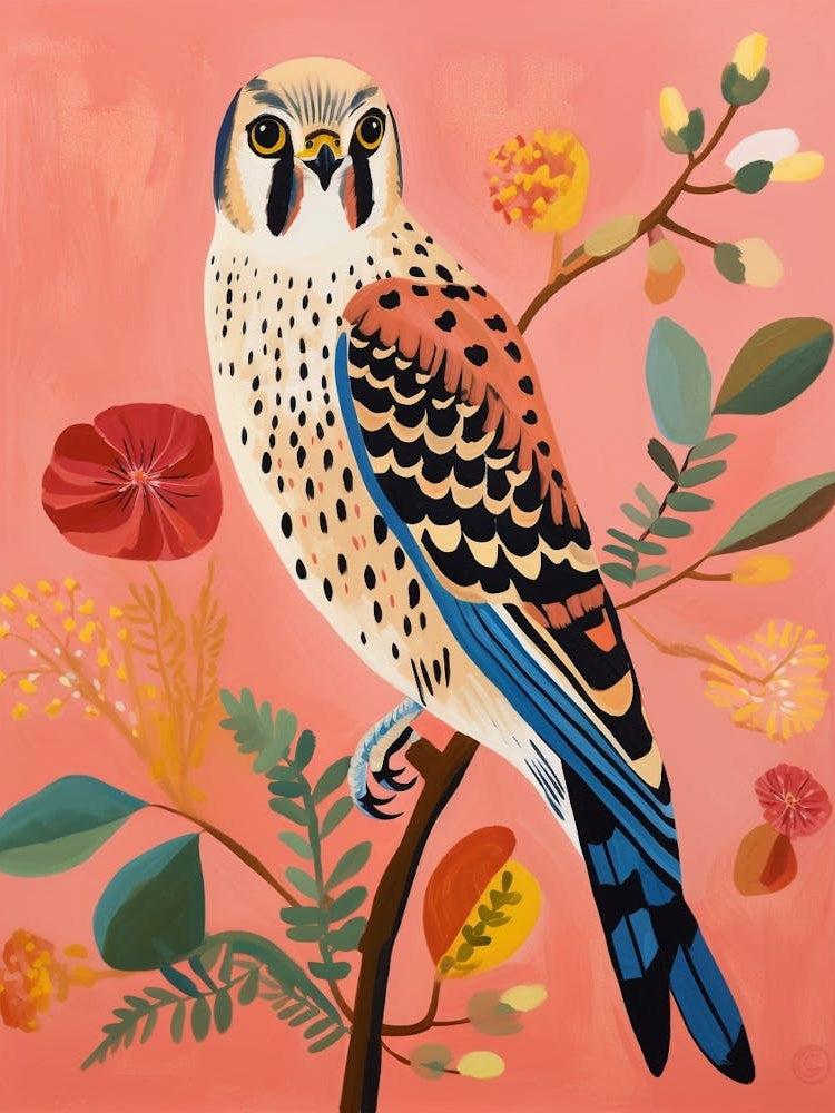 Pink Scandi American Kestrel 3