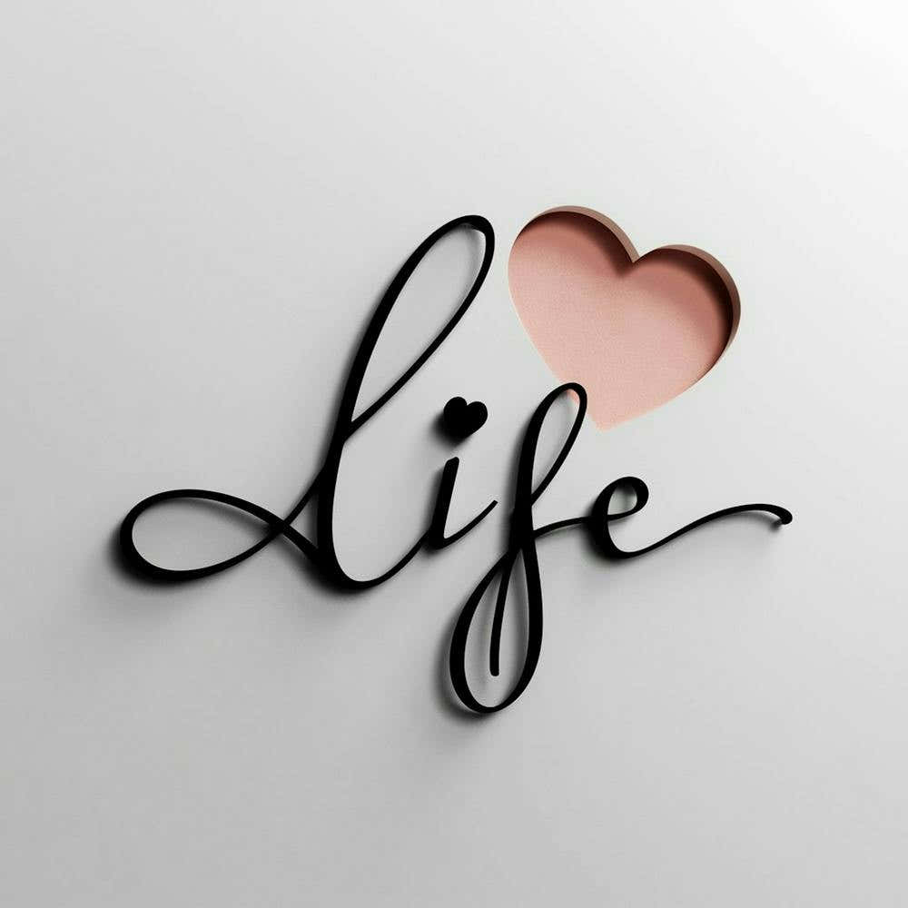 Life typography