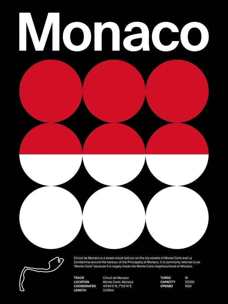 Mid Century Dark Monaco F1