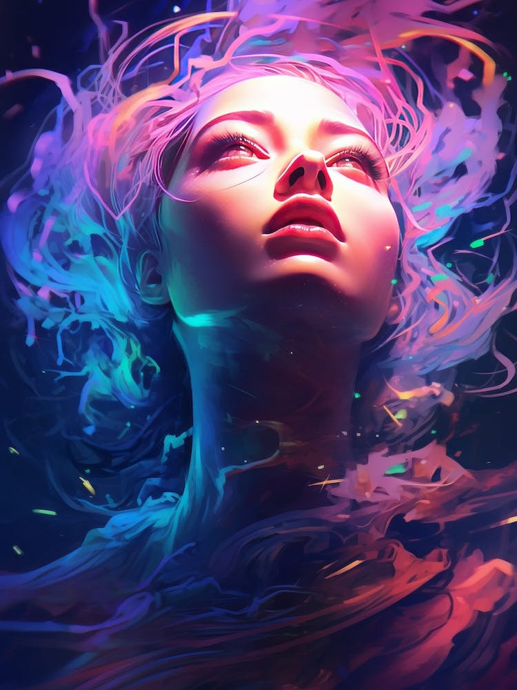 An abstract futuristic dreamscape